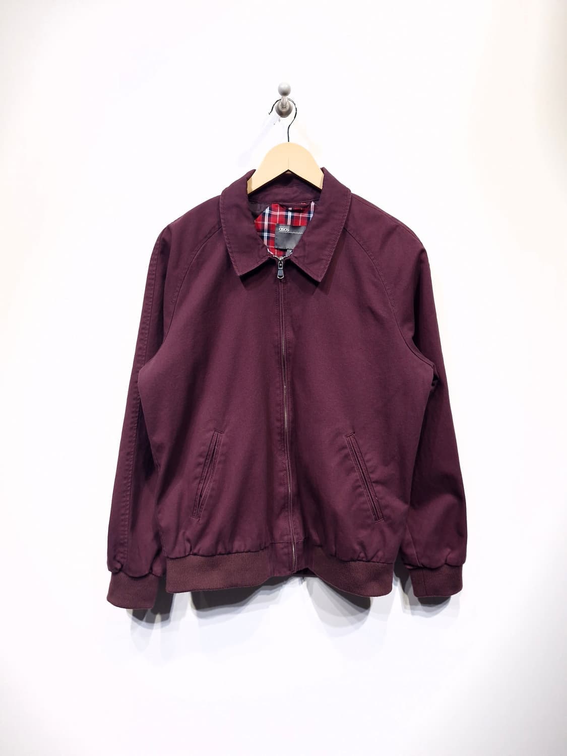 아소스(ASOS) 블루종 자켓 버건디 상품이미지1