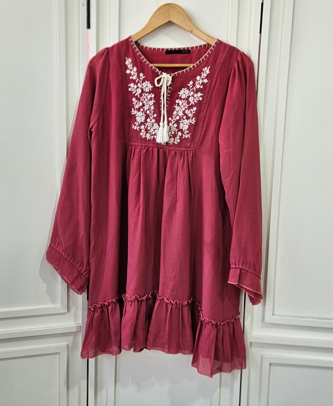 자수 보헤미안 원피스 상품이미지1