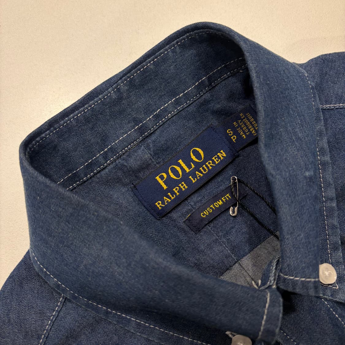 [S] 폴로 랄프로렌 커스텀핏 데님 셔츠 남방 D432 상품이미지4