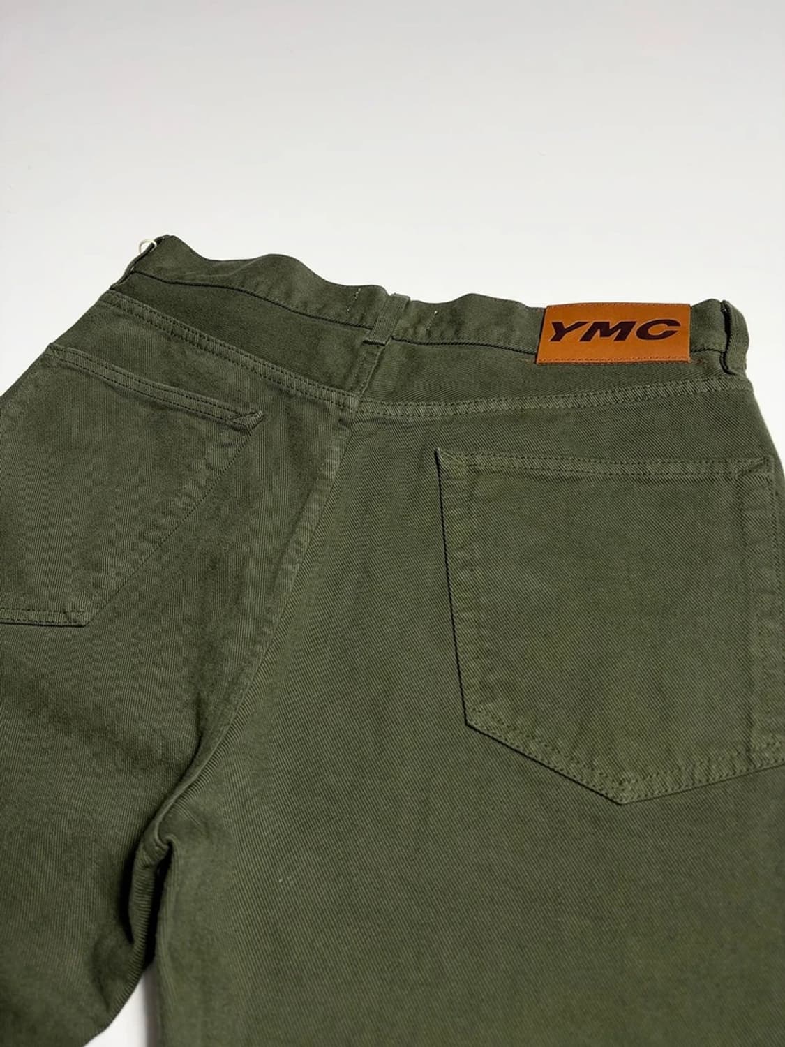 YMC 21FW 버튼플라이 올리브 데님 팬츠 R1845 상품이미지5