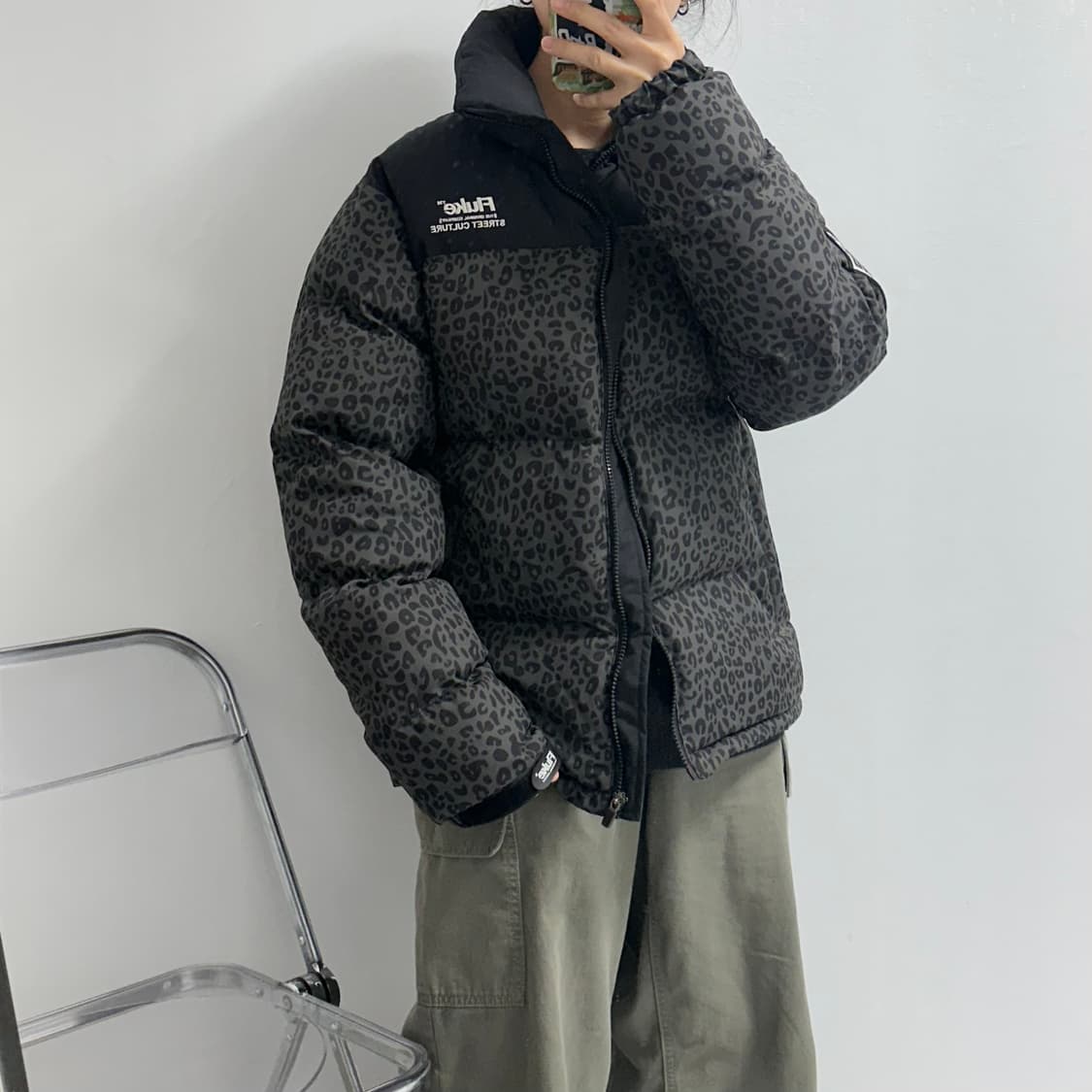 플루크 레오파드 패딩 상품이미지2