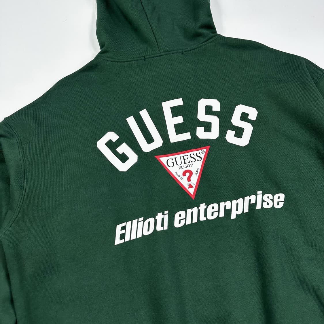 게스 x 엘리오티 그린 백로고 후드티 (실측 L) 상품이미지3