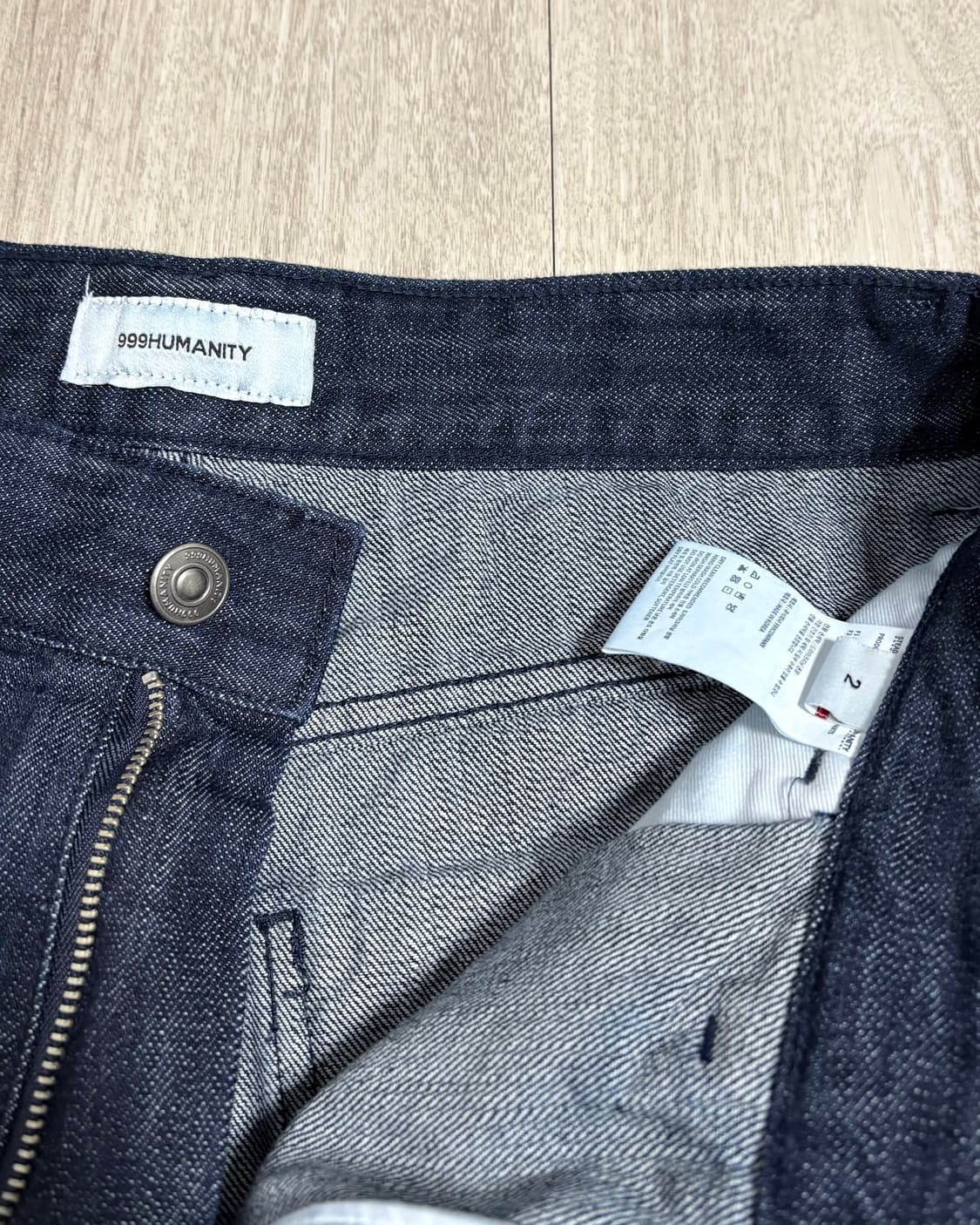 [2(M)]999휴머니티 데님 버뮤다 팬츠 인디고 상품이미지5