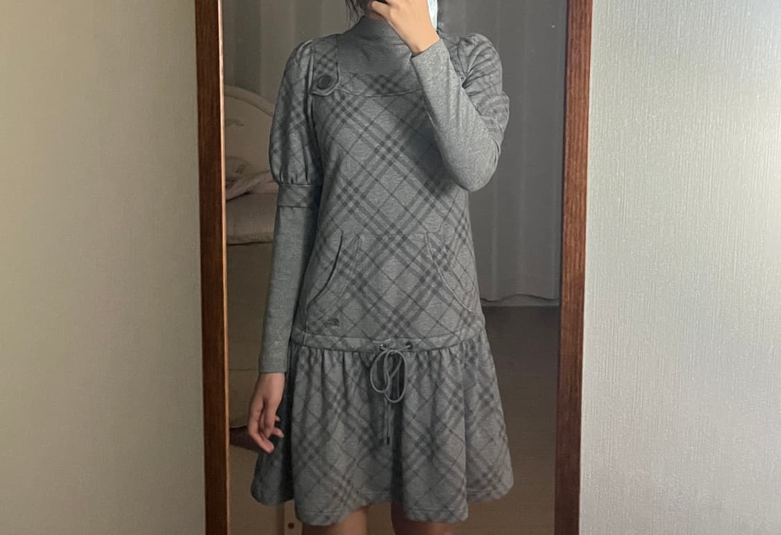 그레이 버버리 블루라벨 체크노바원피스 상품이미지1