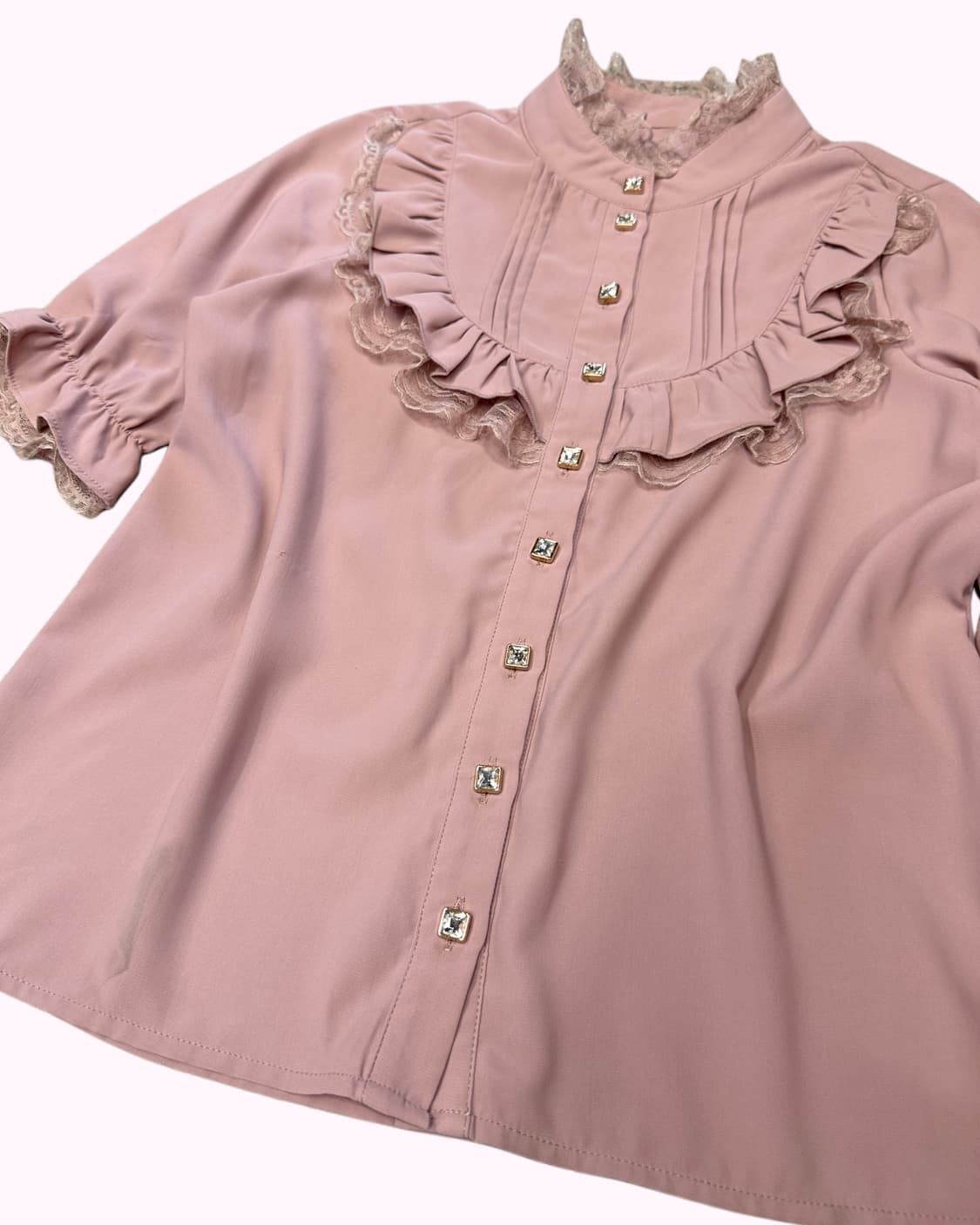 MA*RS pink frill lace blouse 상품이미지3