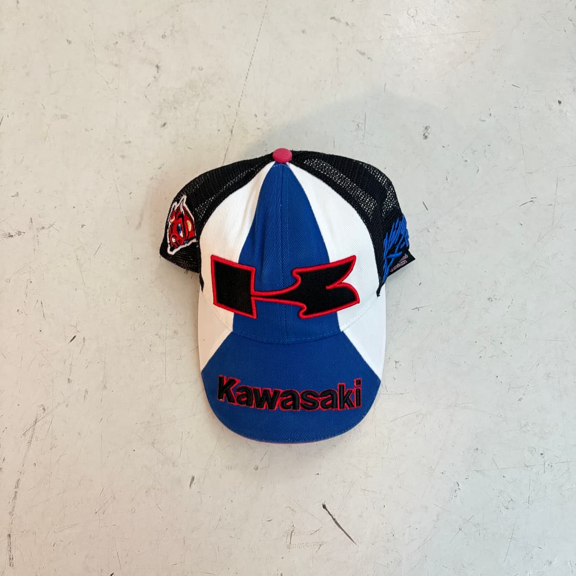 가와사키 닌자 ZX-RR 빈티지 메쉬볼캡 OS 상품이미지2