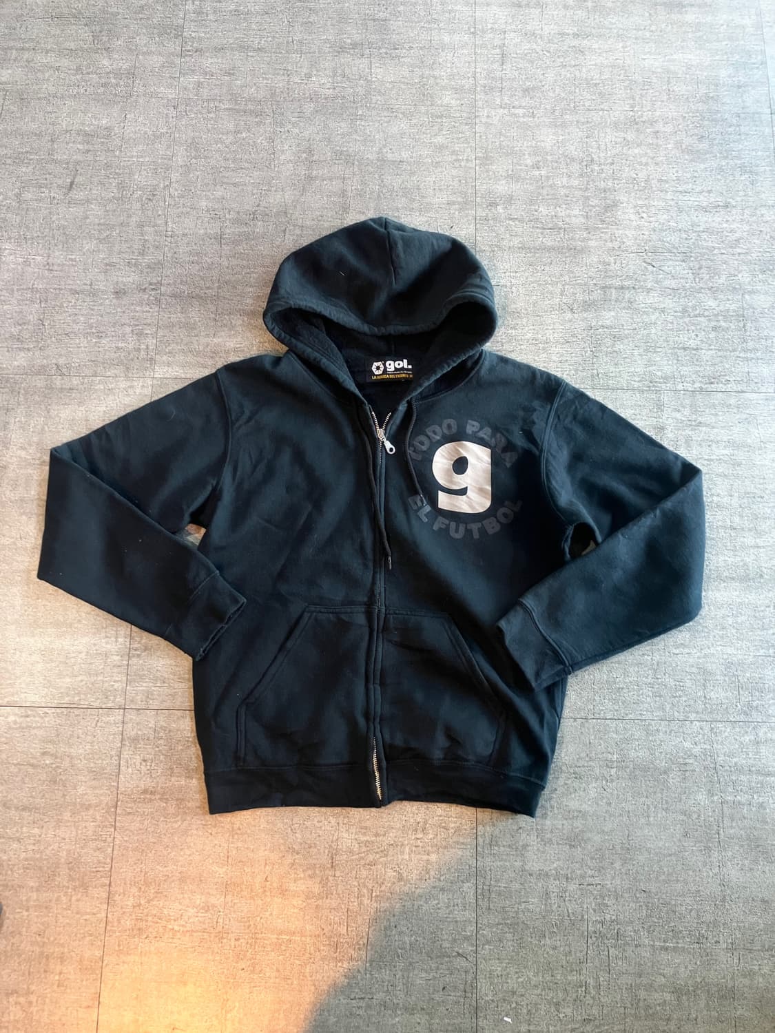 일본빈티지 9Gol 올드스쿨아메카지 혁오풍너드남 후드집업 상품이미지1