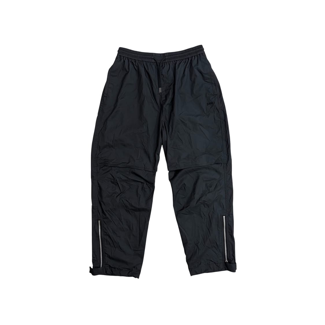 준지 22시즌 로우 크러치 스트링 와이드 블랙 팬츠 46 상품이미지1