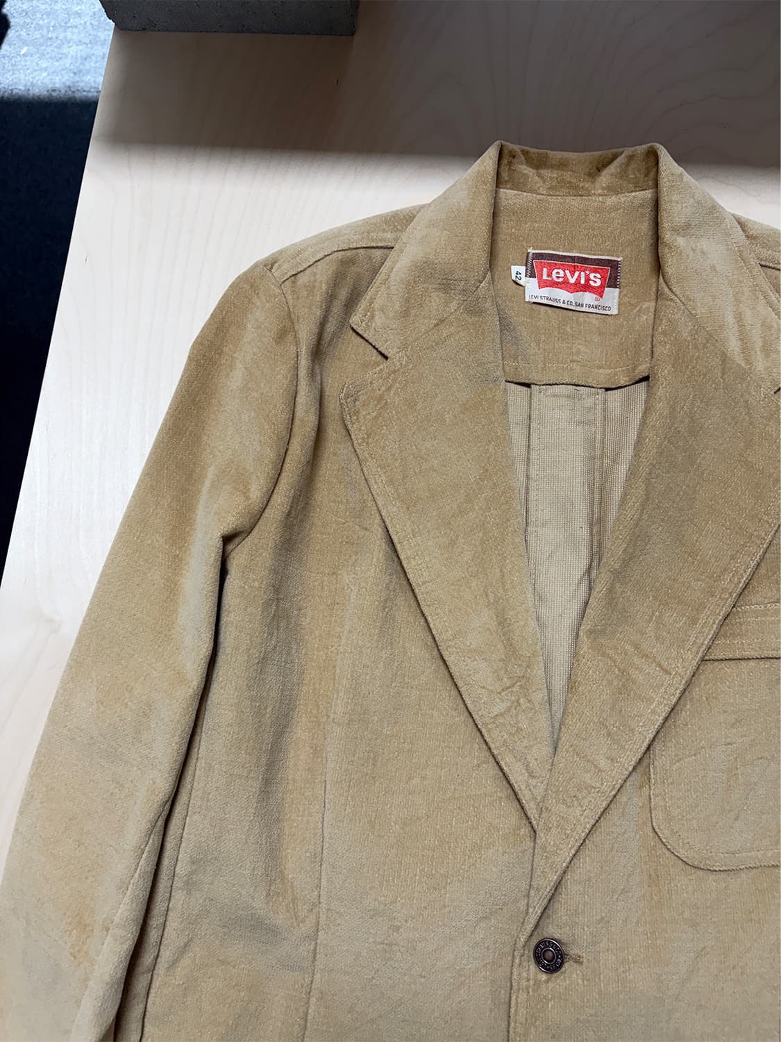 70s USA 리바이스 코듀로이 블레이저 자켓 상품이미지6