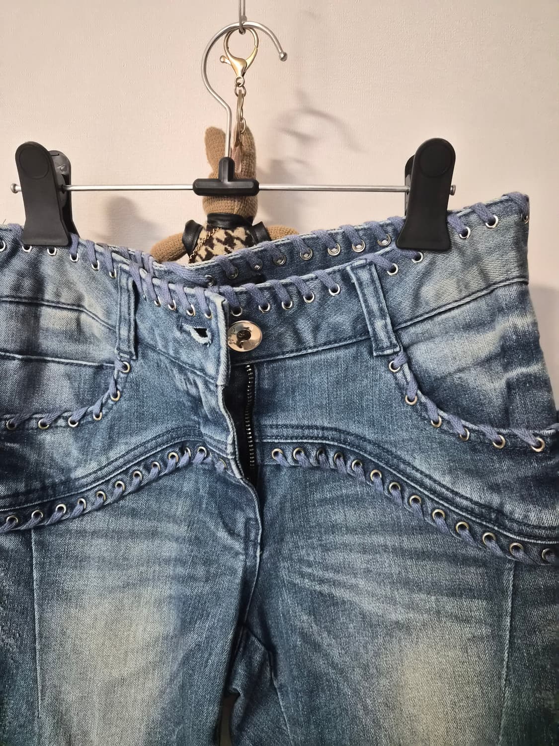 오브제(Obzee) 강진영 디자이너 자수 아일렛 데님 팬츠 상품이미지3