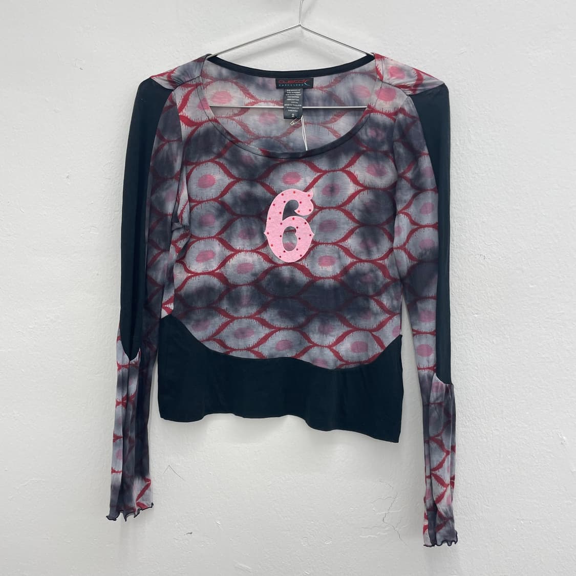 Tie-dye circle wrap top 상품이미지1