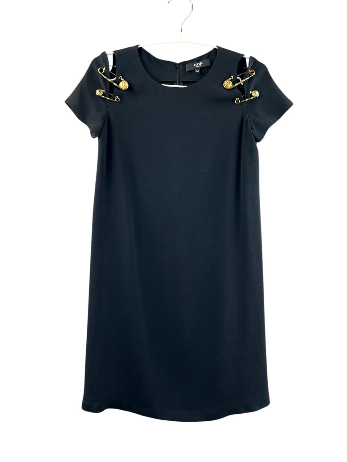 베르사체 베르수스 블랙 미니 원피스 옷핀 골드핀 드레스 상품이미지1