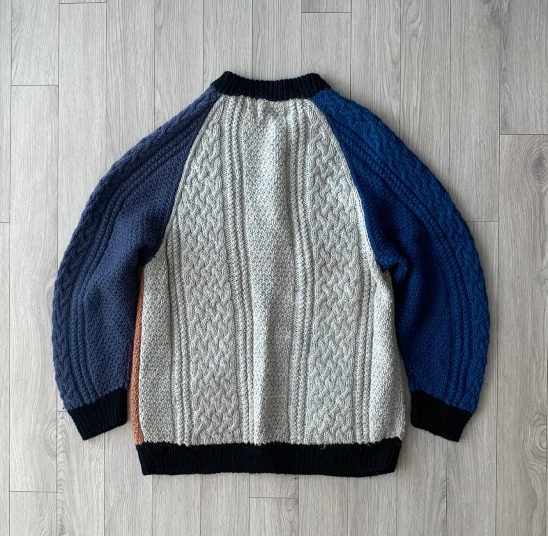 인버알란 크레이지 패턴 가디건 스코틀랜드 울 상품이미지3