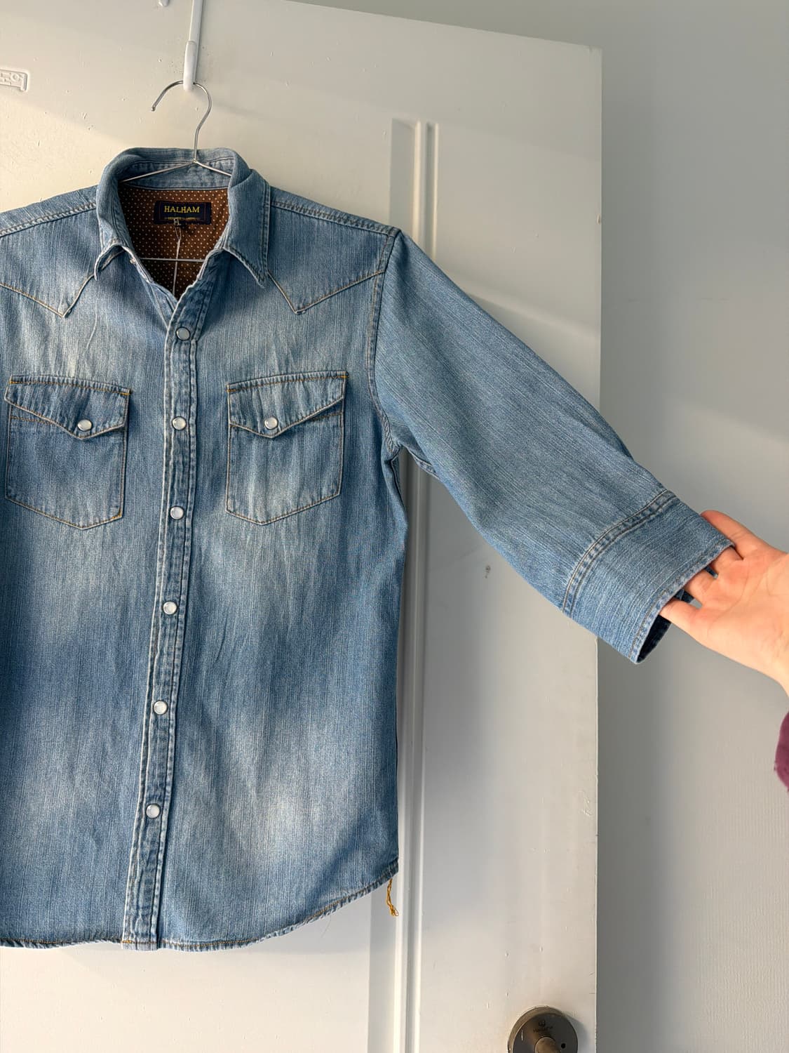 일본빈티지 우먼 데님 웨스턴셔츠 상품이미지8