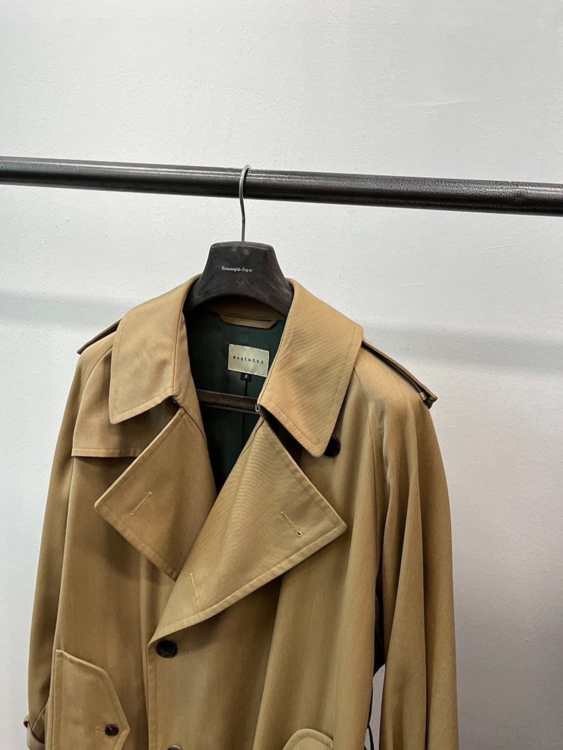 110) 비긴202 울 개버딘 트렌치코트  상품이미지2
