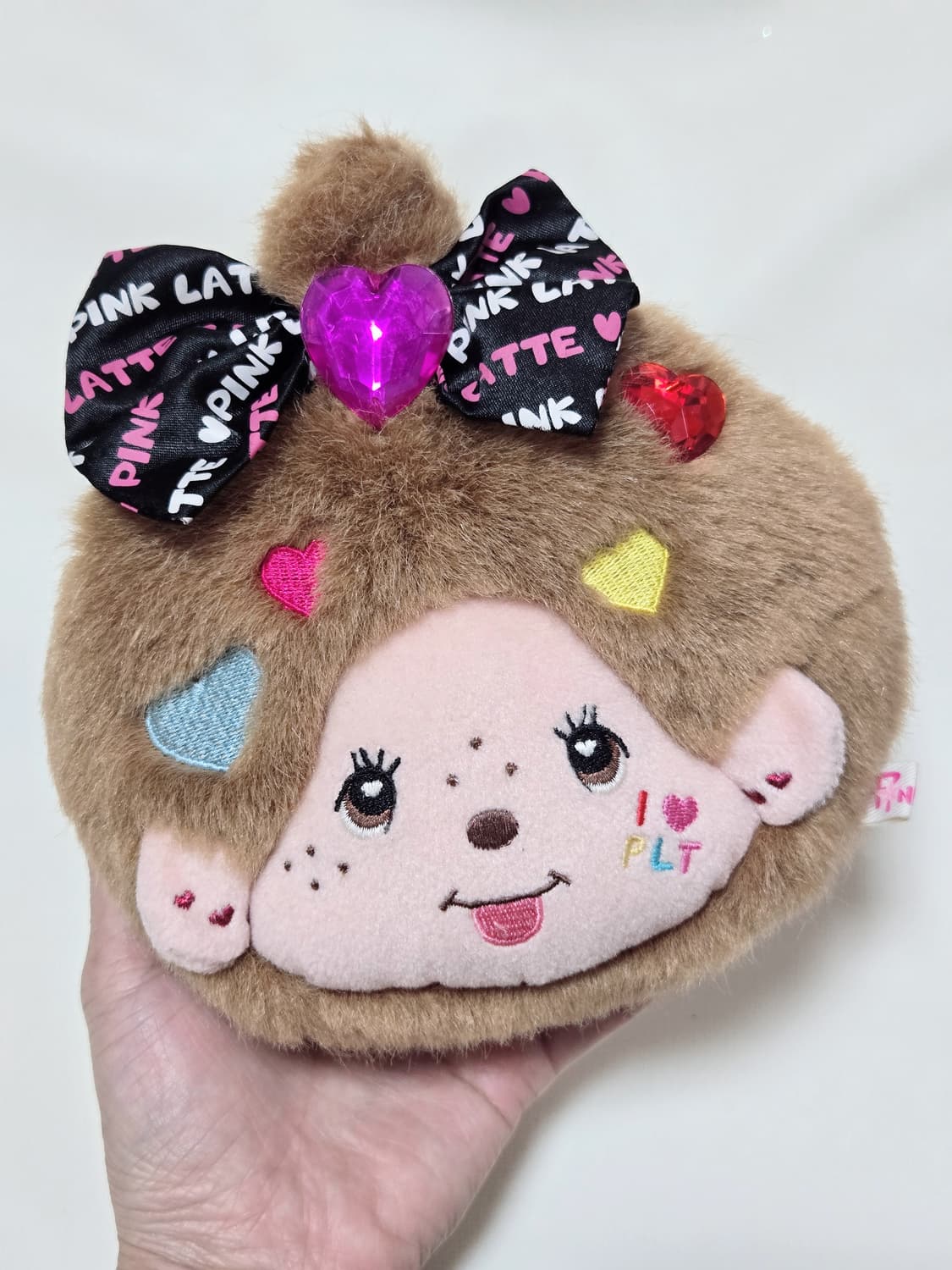 몬치치 핑크라떼 스트랩 파우치 지갑 상품이미지2