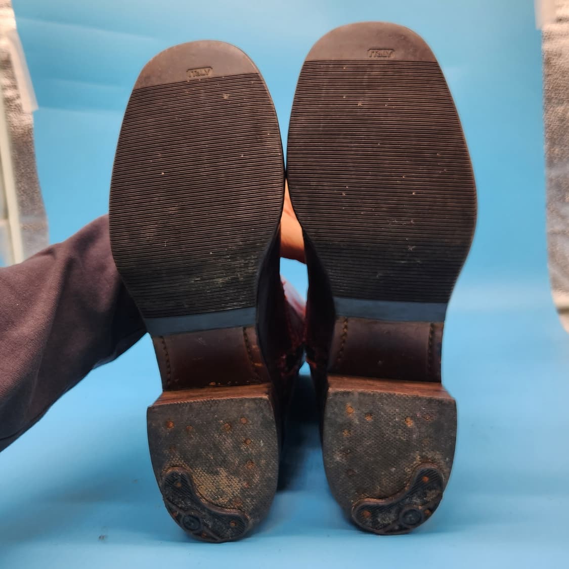 H 할리데이비슨 남성키높이 가죽 부츠 255 굽5.5 상품이미지3