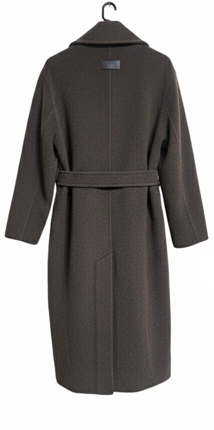 럭키슈에뜨 아뜰리에라인 가죽 벨트 롱 르메르 느낌 코트 브라운 상품이미지6