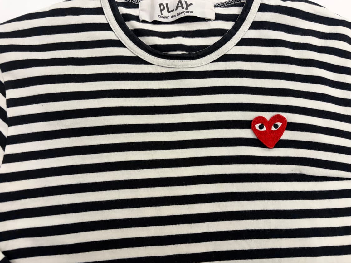 [S] 꼼데가르송 스트라이프 긴팔티 롱슬리브 상품이미지2