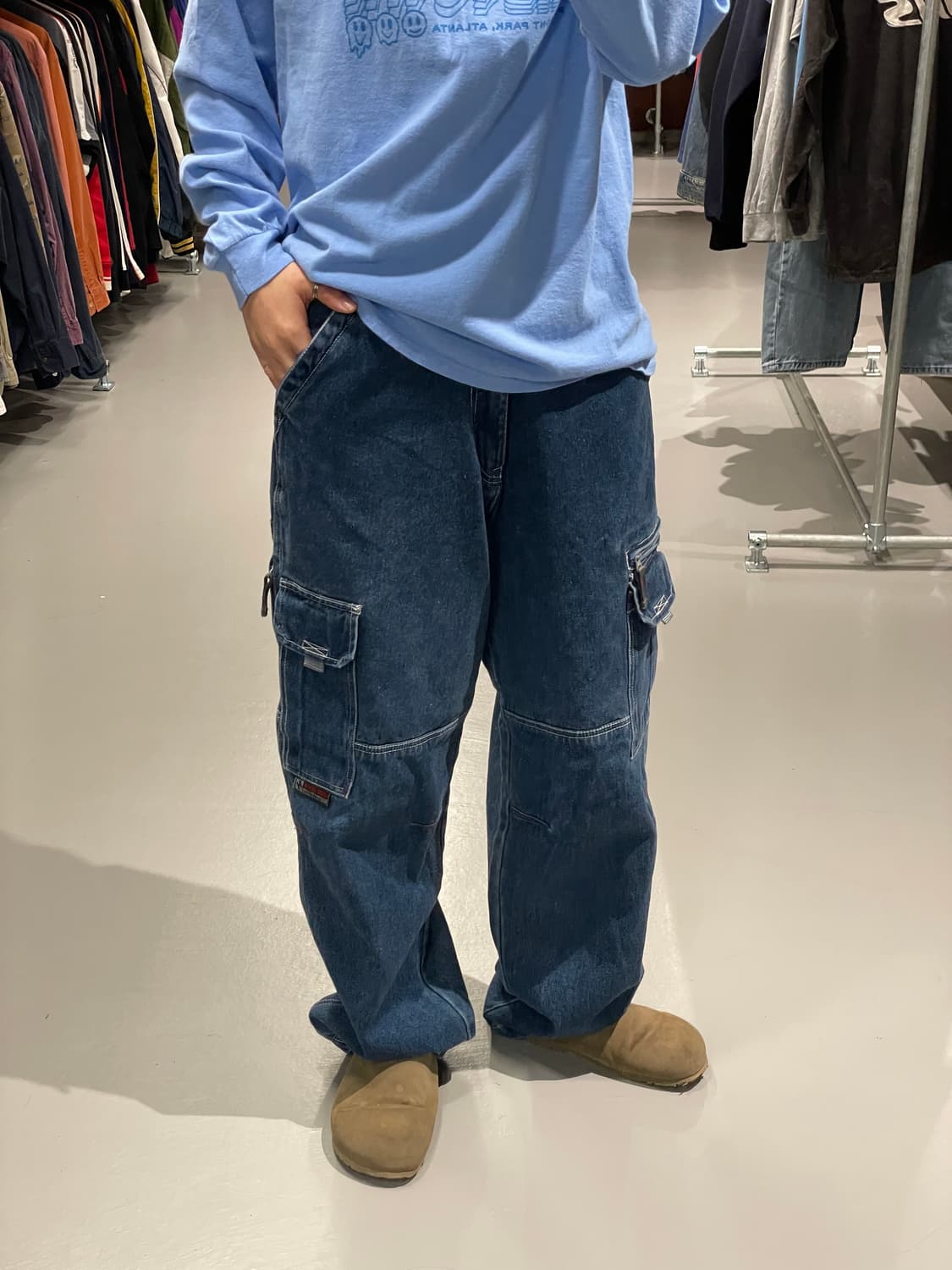 빈티지 힙합 데님 팬츠 상품이미지2