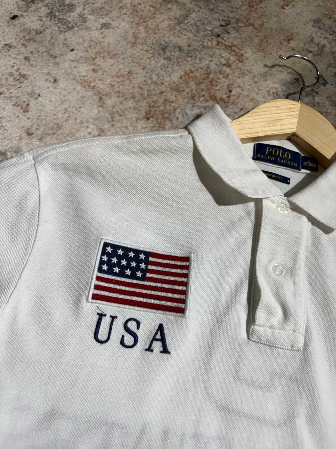 폴로 빅포니 USA성조기 카라반팔티셔츠 상품이미지5