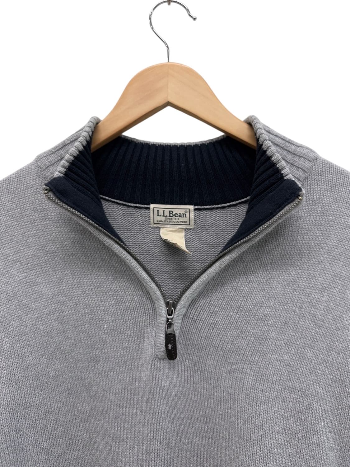 엘엘빈 반집업 니트 그레이 (XL~2XL) 상품이미지2