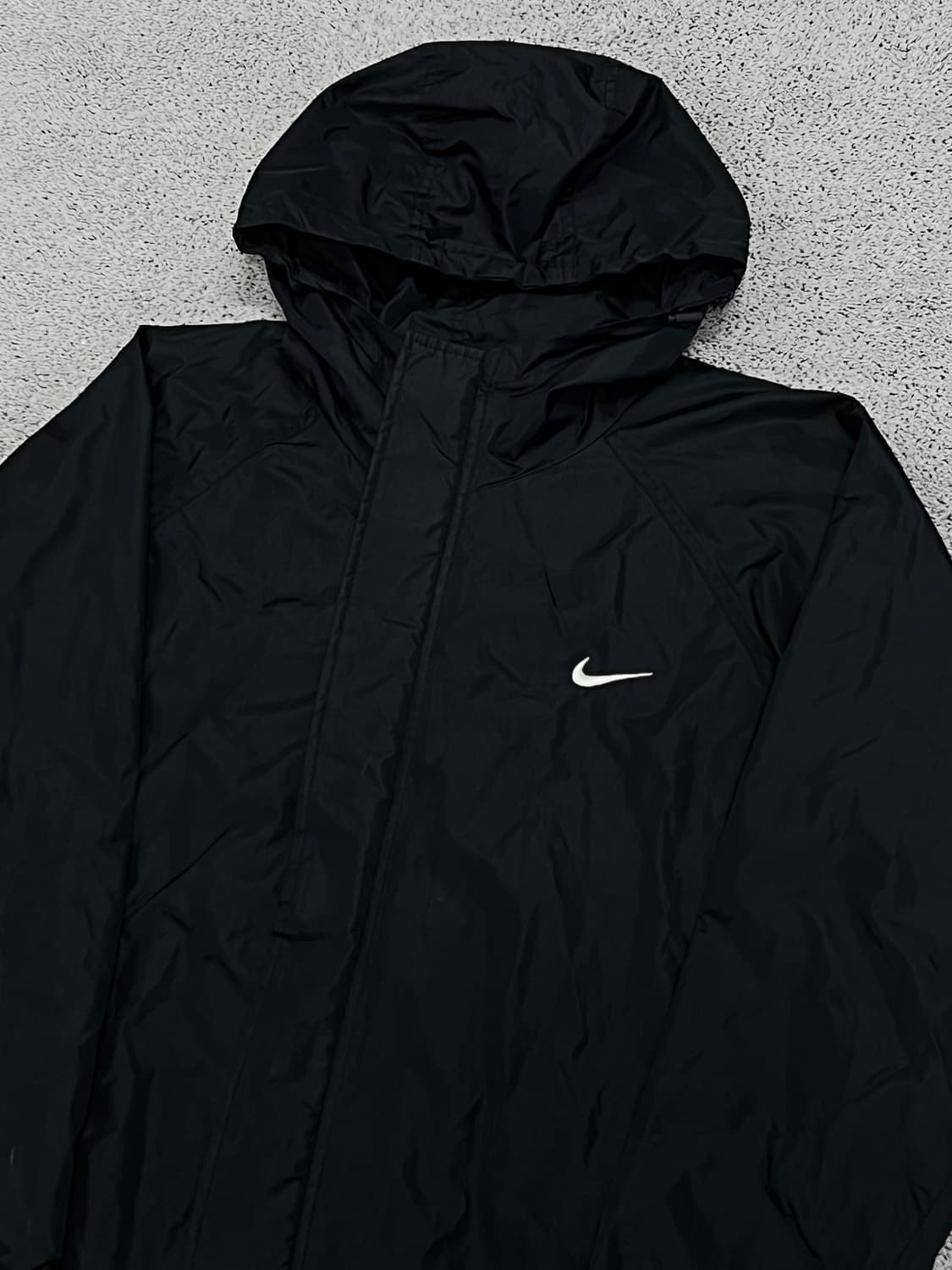 (XL) 나이키 올드스쿨 스우시 우븐 바람막이 블랙 상품이미지2