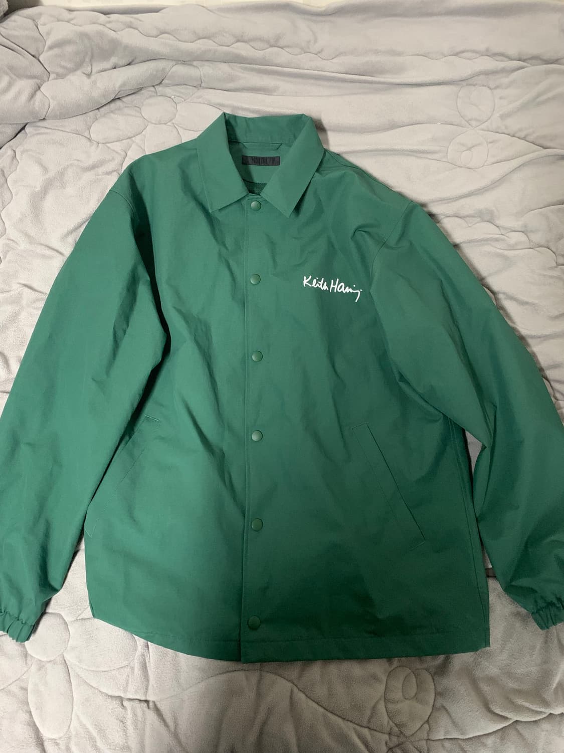 유니클로 키스해링 코치자켓 그린  상품이미지1