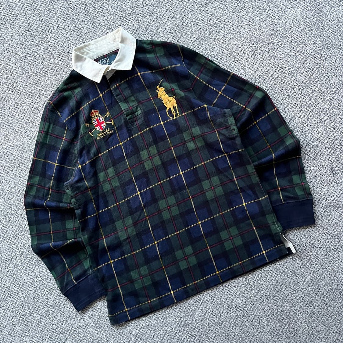 폴로 랄프로렌 체크 럭비 셔츠 상품이미지1