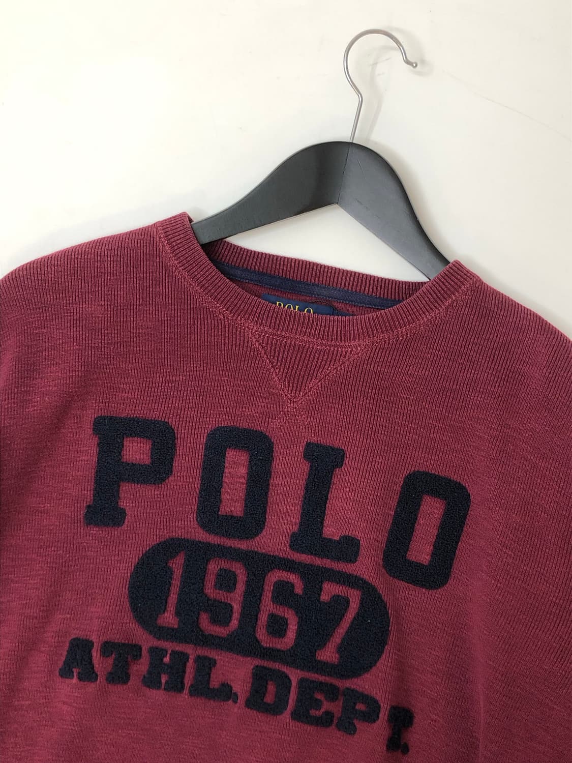 Polo 폴로 랄프로렌 1967 애슬레틱 버건디 니트 스웨터 상품이미지1