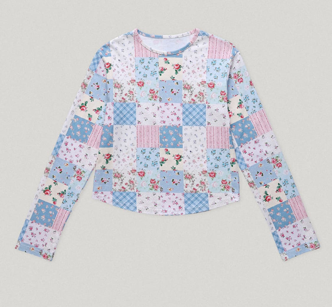 스무드무드 패치워크 티 상품이미지1