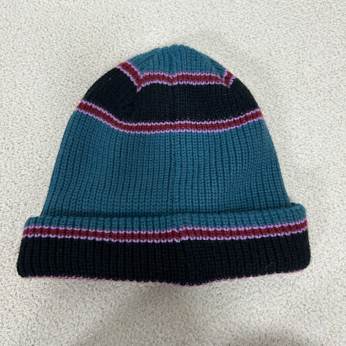 오베이 자수로고 스트라이프 비니 상품이미지3