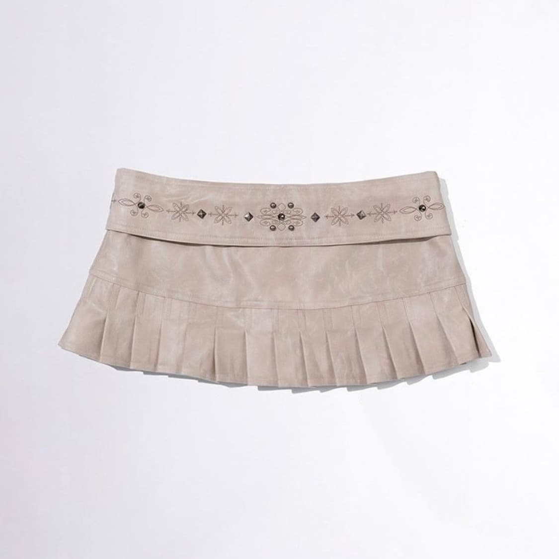 택포•스컬프터 Western Faux Leather Micro Skirt 상품이미지2