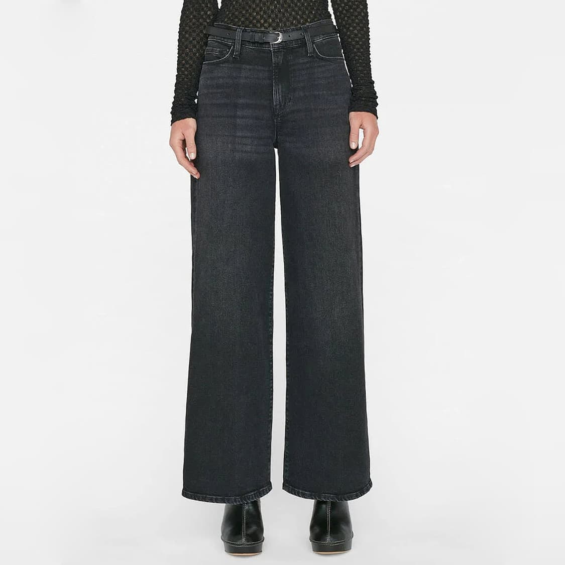 프레임 르 슬림 팔라쪼 블랙 데님 진 (24) 상품이미지1