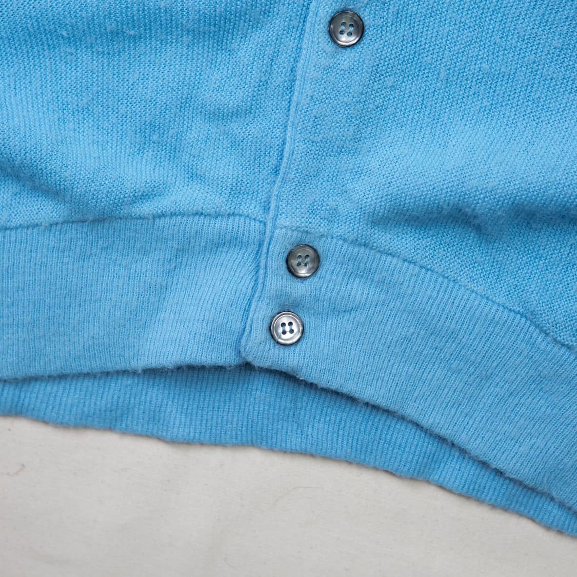 80s IZOD 라코스테 아크릴 가디건 스카이블루 상품이미지4