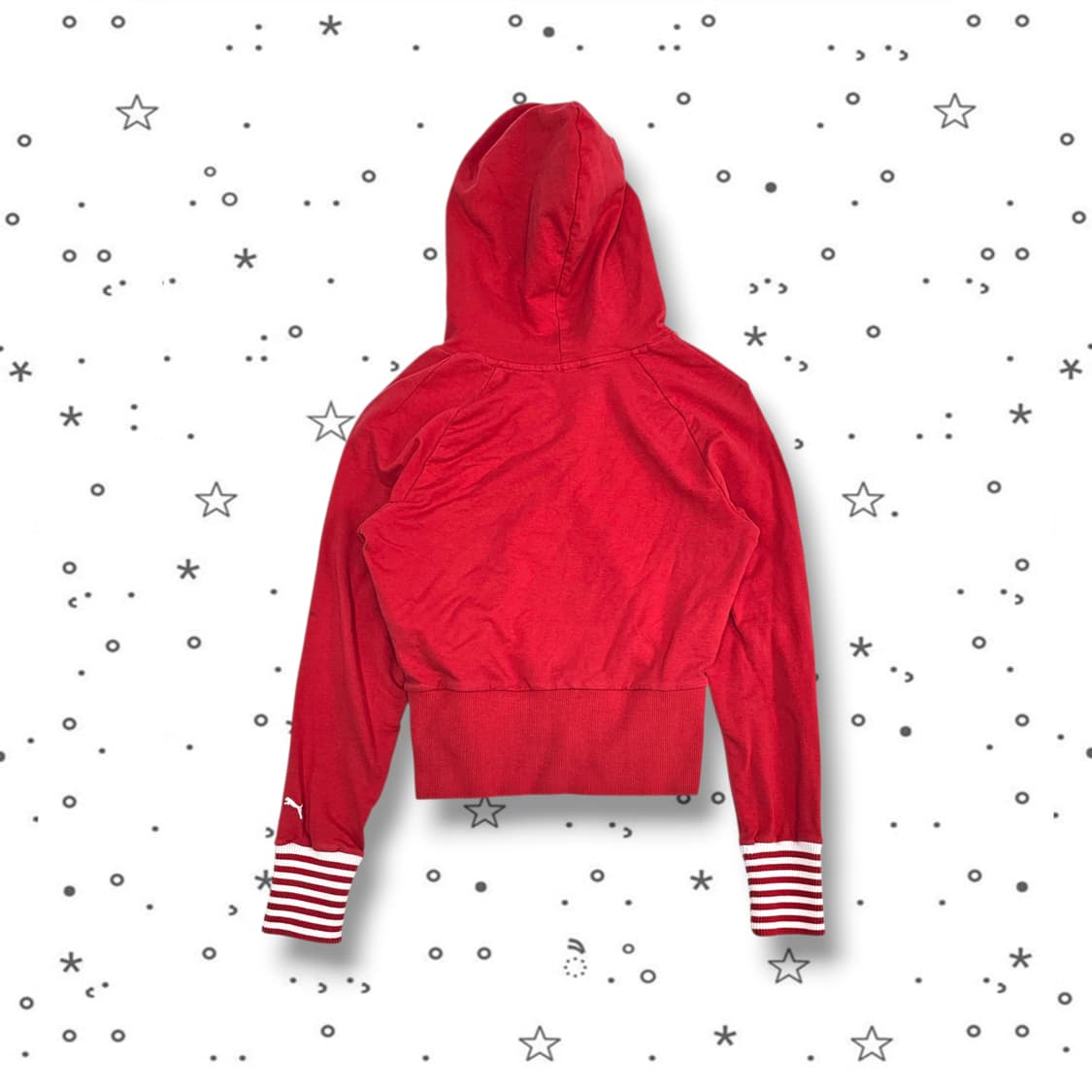 S PUMA 푸마 슬림 크롭 후드 티셔츠 상품이미지4