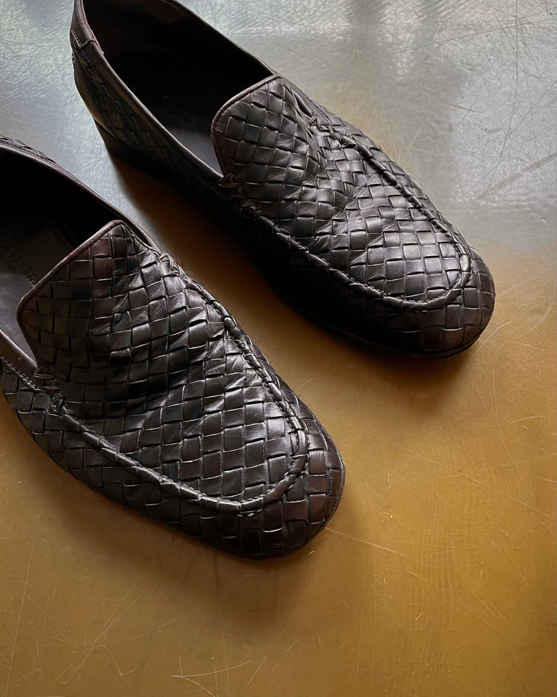 Old Bottega Veneta Brown Leather Loafer 상품이미지3