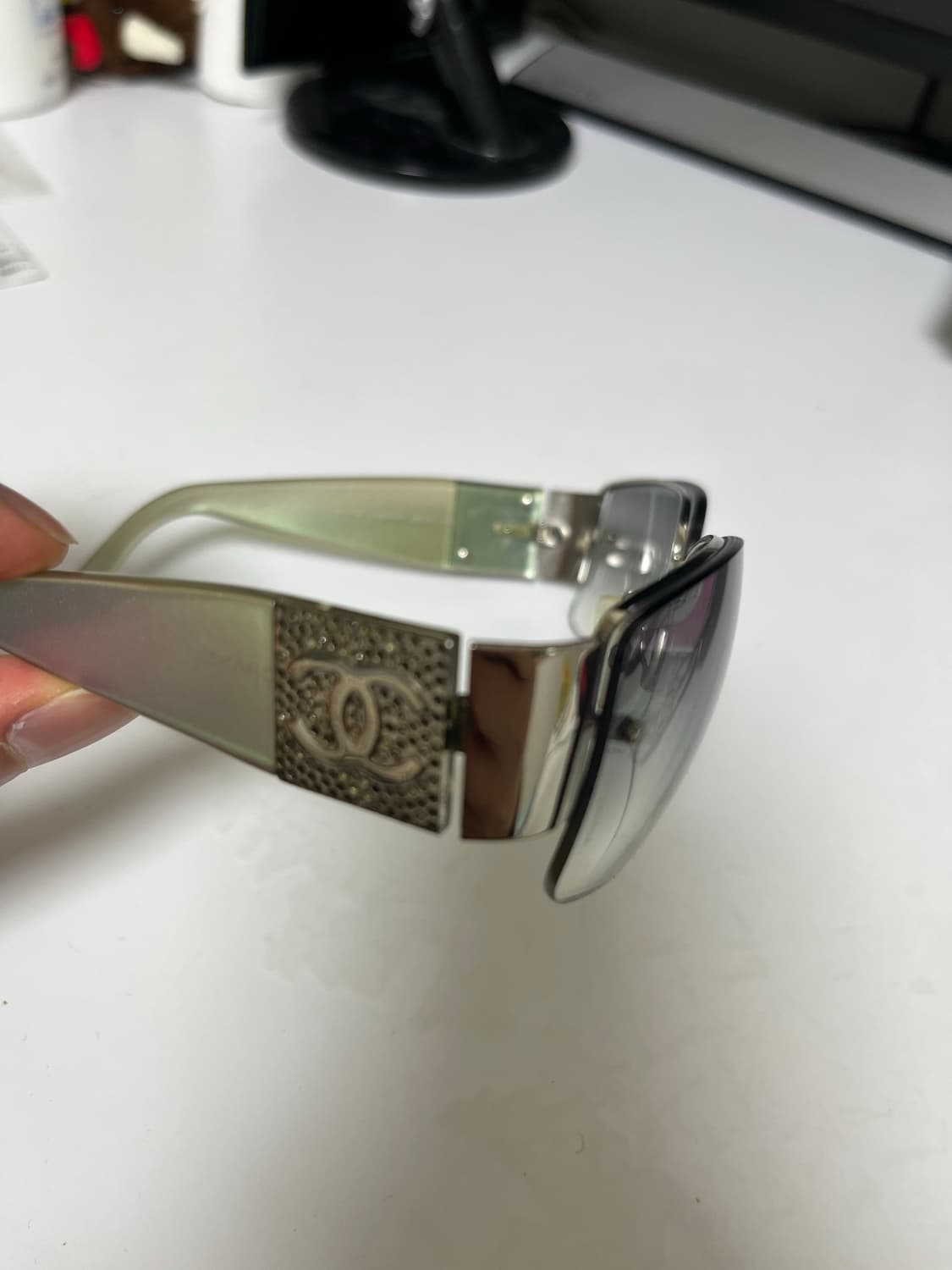 샤넬 빈티지 큐빅 선글라스 상품이미지8