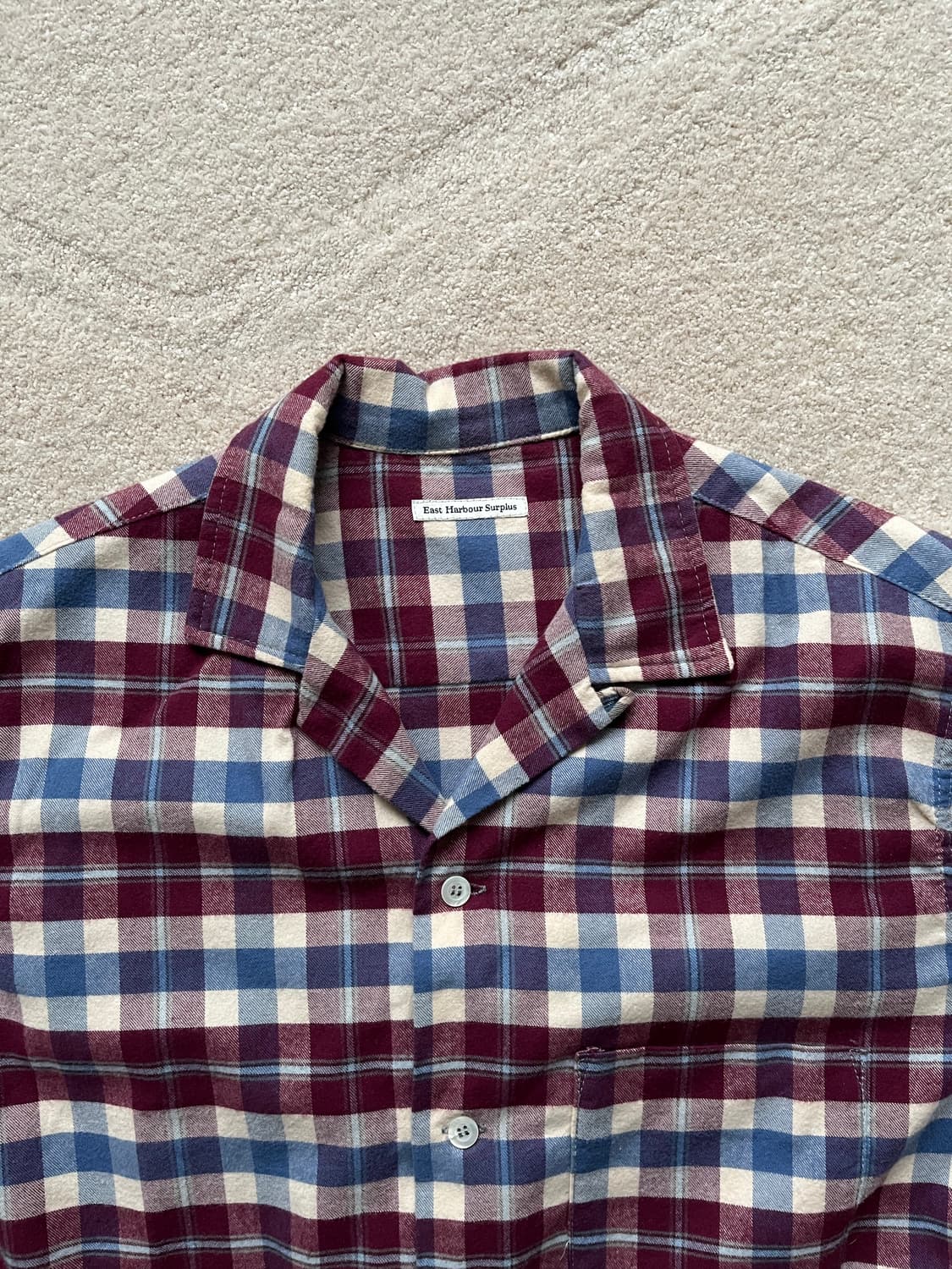 East Harbour Surplus 체크 플란넬 셔츠 (100-103) 상품이미지3