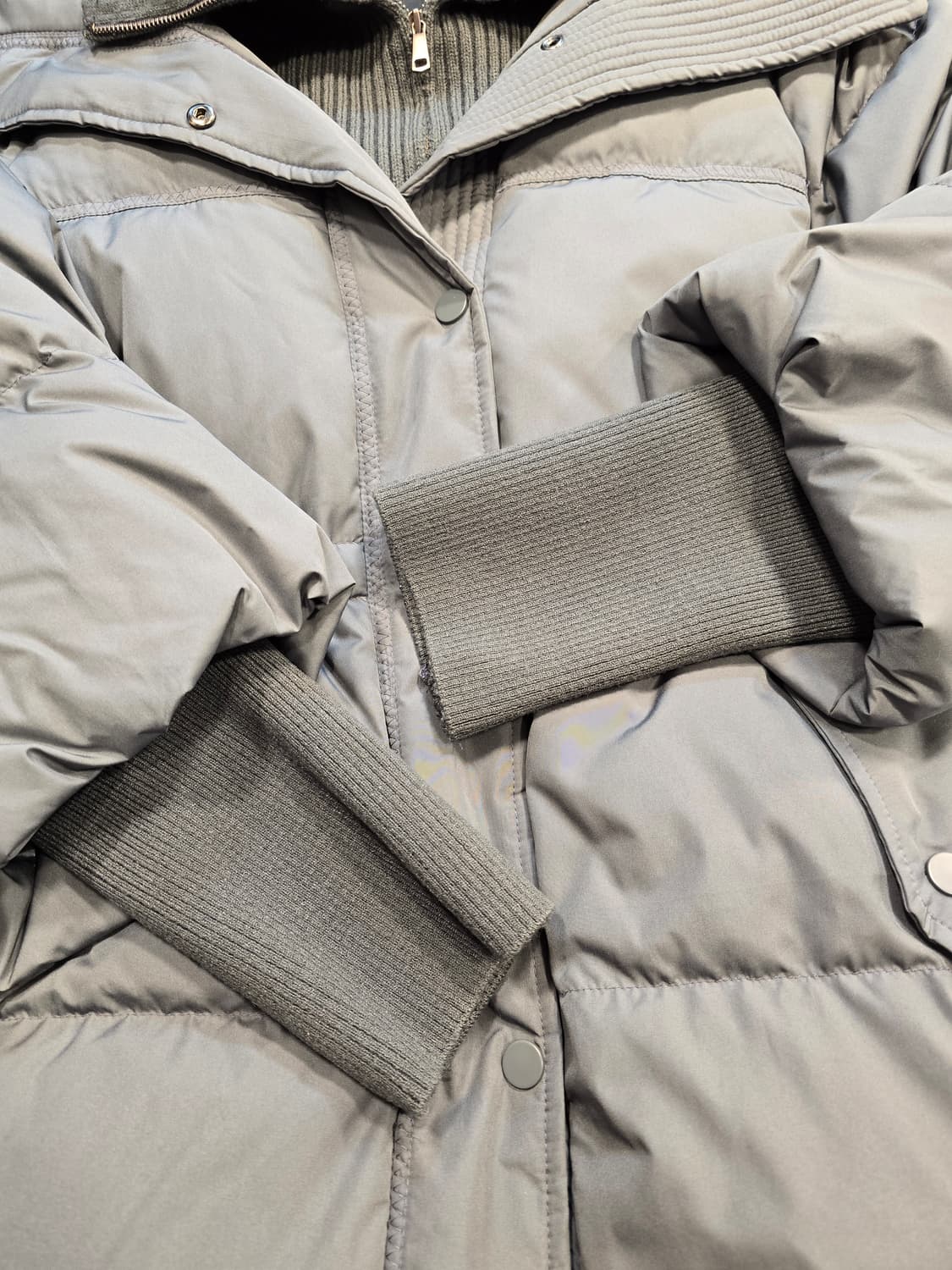 거의새거) 더엣지 니트집업 구스 푸퍼다운 패딩 55~66 상품이미지6