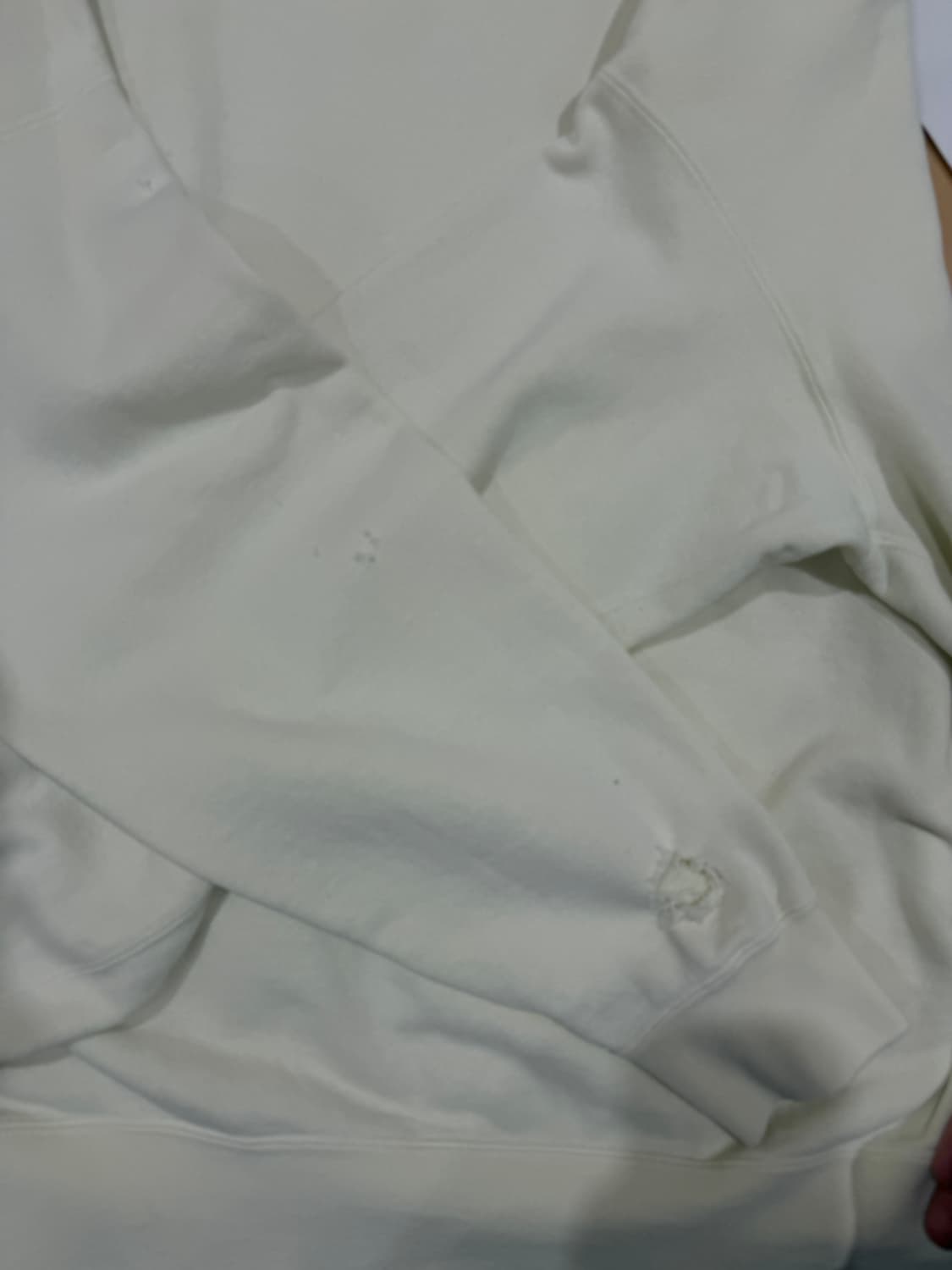 (3)visvim 비즈빔 스웨트 맨투맨 데미지드 라이트옐로우 상품이미지5