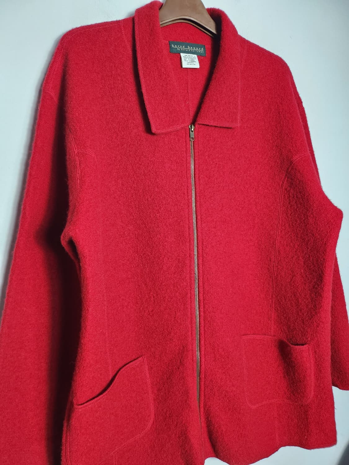 Harve Benard 울 집업 자켓 상품이미지2