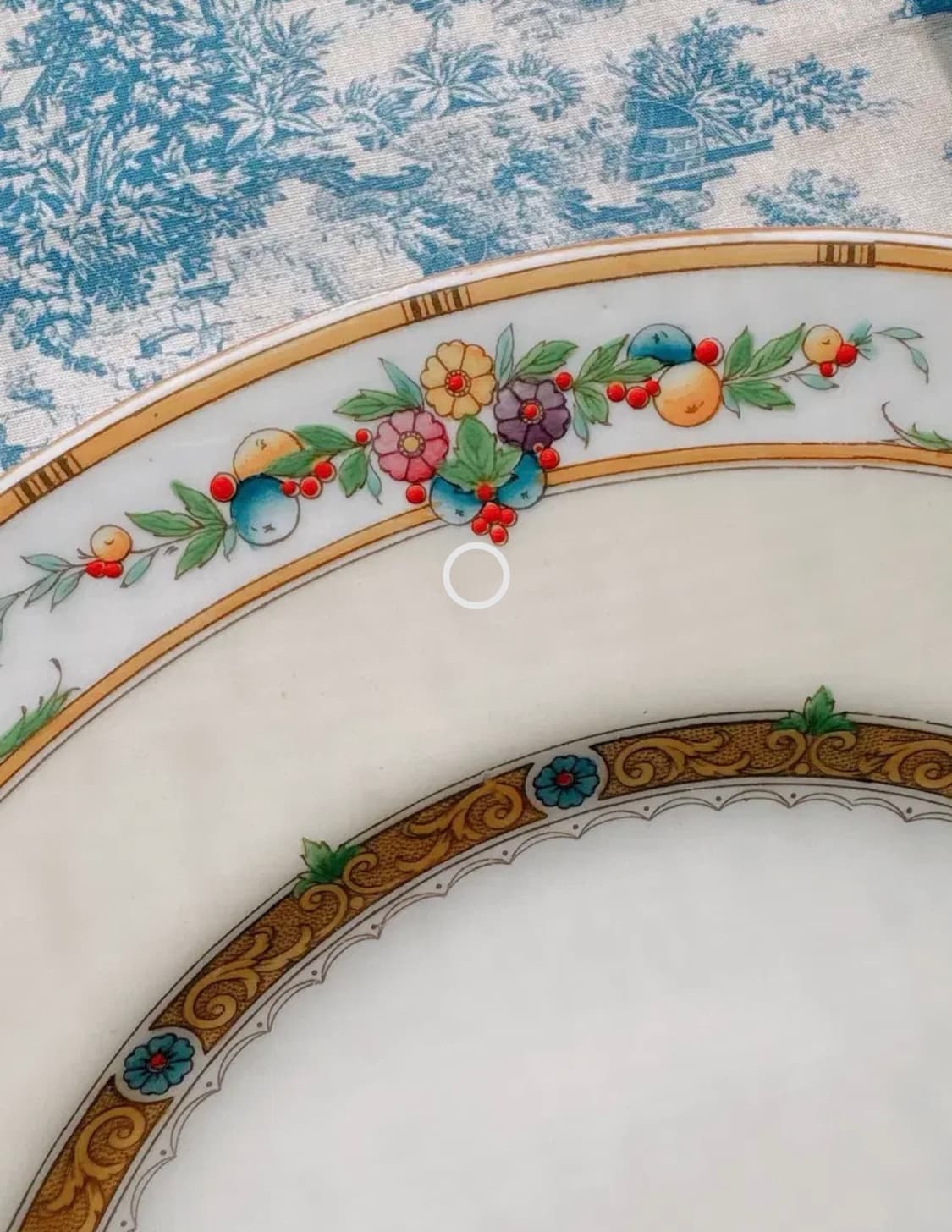 영국 앤틱 올드 민튼 핸드페인티드 헬레나 디너 플레이트 상품이미지2