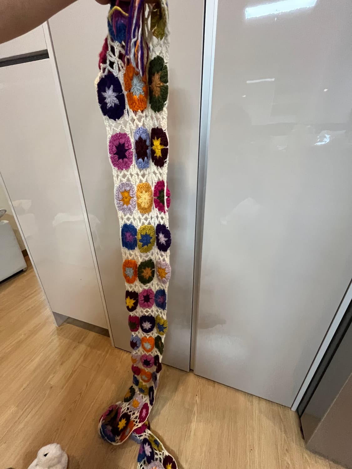 빈티지 크로셰 뜨개 머플러 상품이미지4