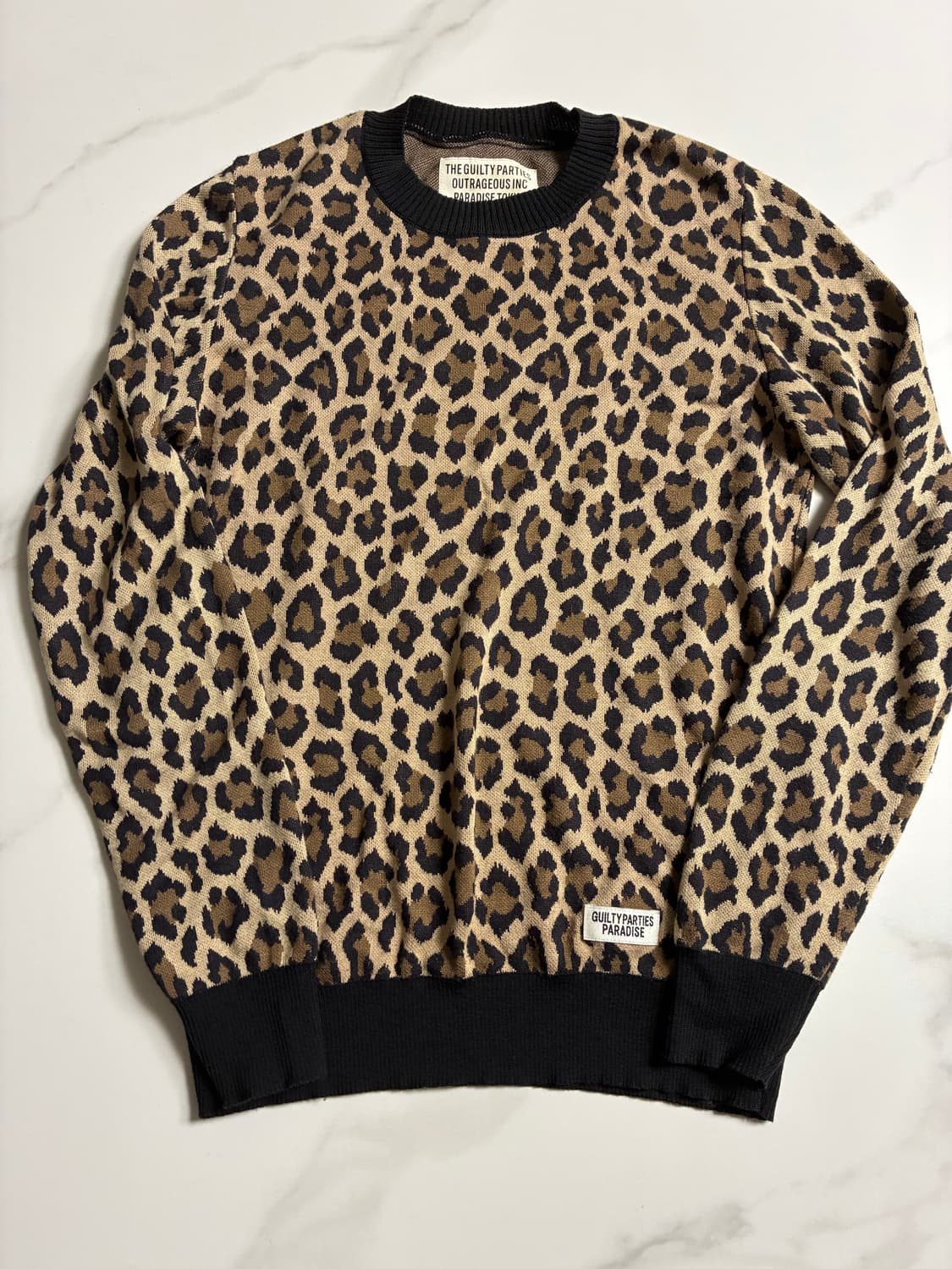 와코마리아 레오파드 니트  s 상품이미지1