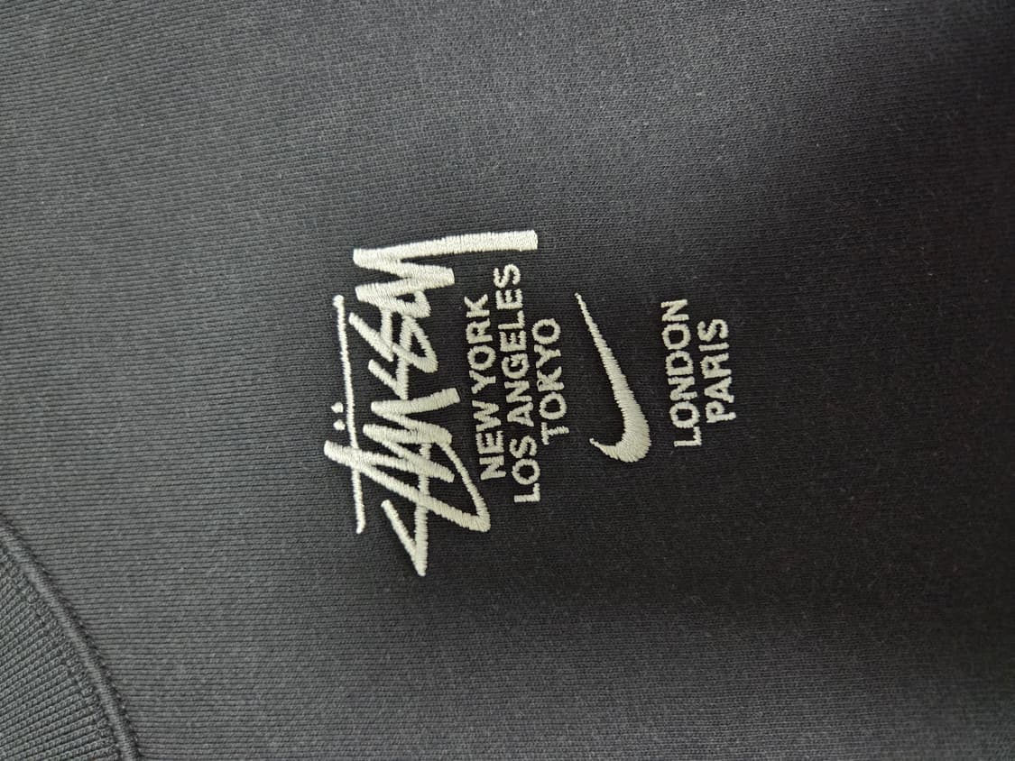 S) 나이키 x 스투시 NRG 플리스 크루넥 블랙 초판 판매합니다 상품이미지3