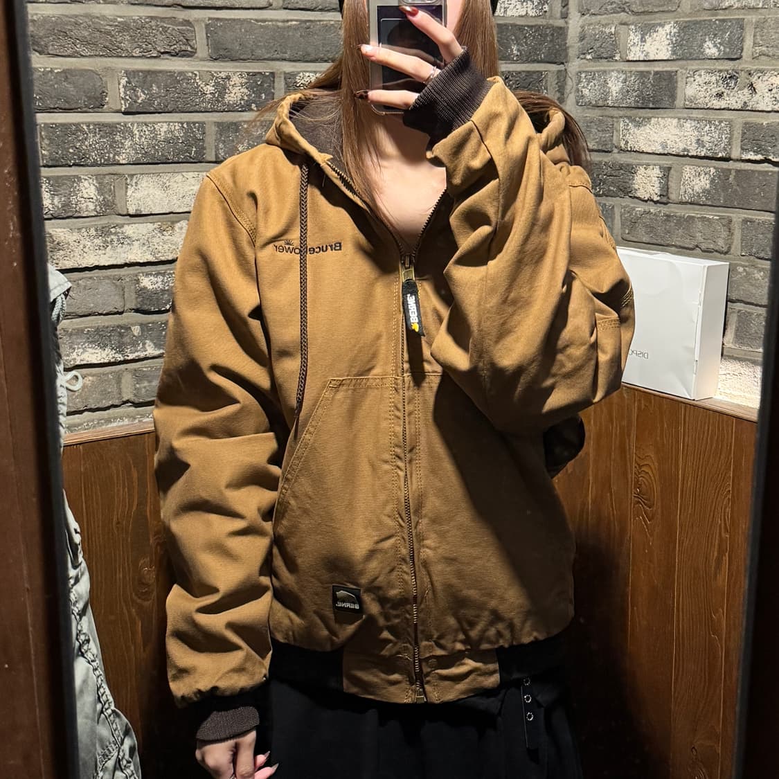 M) BERNE USA 빈티지 워크웨어 액티브 후드집업 자켓 상품이미지10