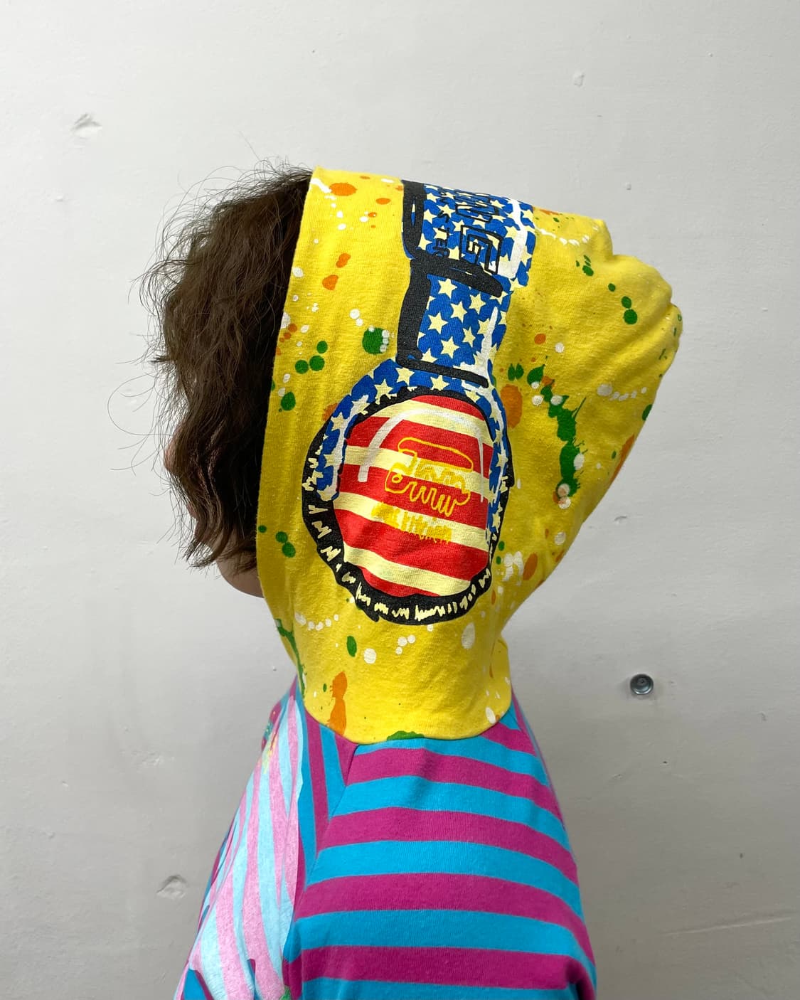 Jam Skull Headset Stripe Hoodie 상품이미지5