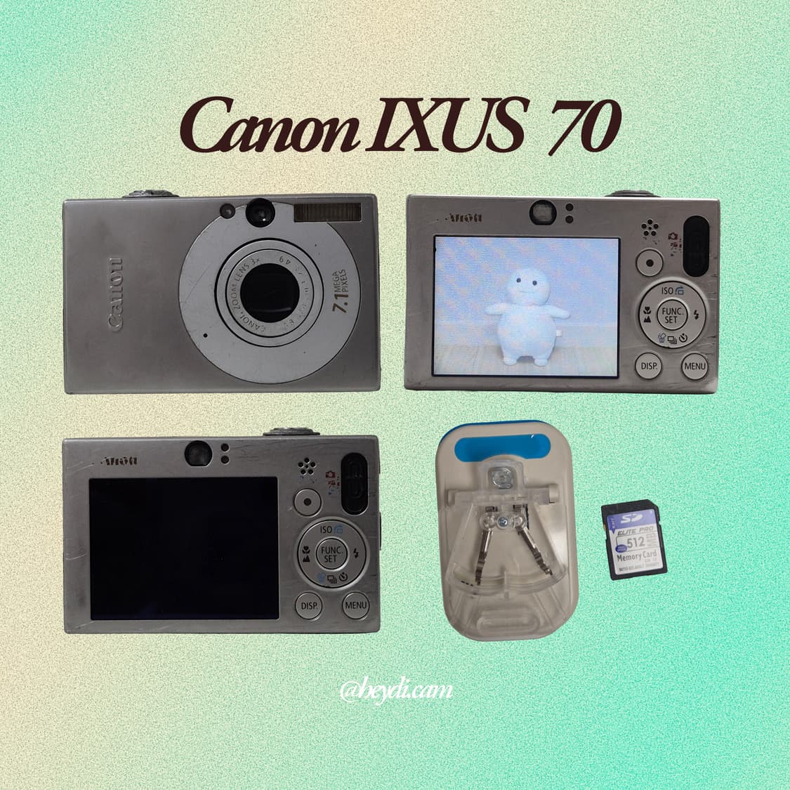 (강민경 아이브 리즈 은채) 캐논 ixus70(SD1000, IXY10) 상품이미지3