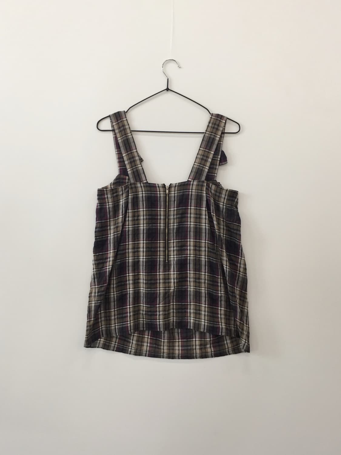 JILLSTUART Plaid Ribbon Strap Cami Top 상품이미지5